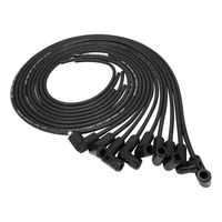 SuperMax Wire Ignition Lead Kit 8.5mm Spiral Core Ceramic 90 Deg Plug Hei & Socket Cap Universal V8 with Separator Set