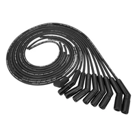SuperMax Wire Ignition Lead Kit 8.5mm Spiral Core Ceramic 135 Deg Plug Hei & Socket Cap Universal V8 with Separator Set