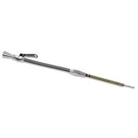 Dipstick with Tube Engine Braided Stainless Steel/Aluminium For Chevrolet Small Block 1980-Up