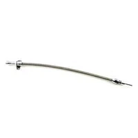 Transmission Dipstick Braided Stainless Steel Polished Handle Firewall Mounting For Ford C-6 29in Long