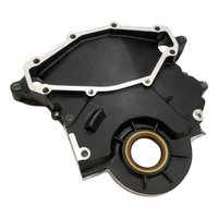 Timing Cover Kit Aluminium, Holden V8 All 253/308 And 304 EFI, Cast Aluminium, Black