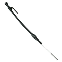 Engine Dipstick Braided Stainless Steel Black Billet Handle For Chevrolet Big Block