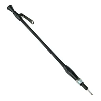 Engine Dipstick Braided Stainless Steel Black Billet Handle For Ford 351W Screwininto Aftermarket Oil Pans
