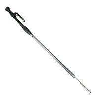 Engine Dipstick Braided Stainless Steel Black Billet Handle For Ford Falcon 302 351C