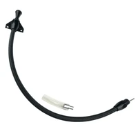 Transmission Dipstick Braided Stainless Black Billet Handle Firewall Mount For Chevrolet Powerglide