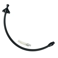 Transmission Dipstick Braided Stainless Black Billet Handle Firewall Mount For Chrysler 727