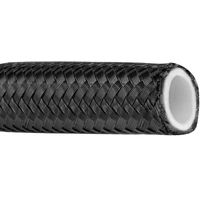 Stainless Black Steel Braided PTFE Hose -06AN 25m Roll Bulk