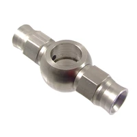 Stainless Steel Double Hose Banjo Hose End 7/16 12mm For -03AN PTFE Hose