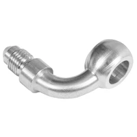 Stainless Steel 90 Degree Banjo Brake Hose End 12mm To -04AN Male