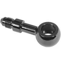 Black Straight Male Banjo Brake Hose End