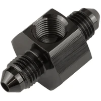 Black -03AN Flare Union with 1/8in NPT Port