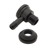 Brake Booster Check Valve Black Plastic 3/8in Hose Barbincludes Grommet