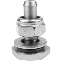 Vacuum Hose End Kit Silicone Hose Mount 5mm Barb Stainless Steel 1.3'' Length