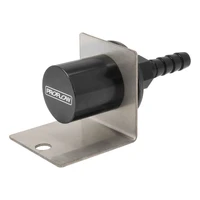 Roll Over Valve Remote Mount, Connects To Hose With 8mm, 5/16 Barb, Black