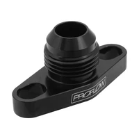 Adapter Turbo Oil Drain 38-44mm GT Aluminium Adaptor -10AN Male Black