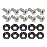 Billet Dress Up & Fender Washer Kits, 5/16'' UNC x 3/4'', Black, 10-Pack