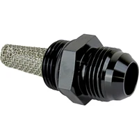 Fitting Straight Adaptor O-Ring Port Black With Filter Screen