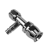 Hose End Air Conditioning 304 Stainless Female O-Ring Pilot W/Charge Port