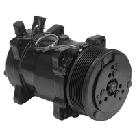 Air Conditioning Compressor Sanden 508 Aluminium 8-Groove Serpentine Pulley - Black