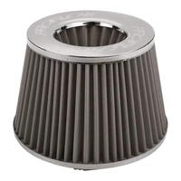 Air Filter Pod Style 100mm High 63.5mm 2-1/2in Neck - Stainless