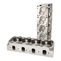 Cylinder Heads, AirMax 200, Assembled Aluminium, Ford Cleveland , 2V 68cc Chamber, 205cc Intake Runner, Pair