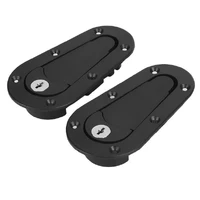 Bonnet Hood Pins, Plush Flush, Aluminium Pins, With Locking Key, 4.961 in, Kit