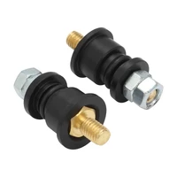 Electrical Bulkhead Connectors Terminals HDPE Black Pair