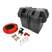 Universal Battery Box, Plastic, Relocation Kit, External Size 440L x 245W x 270H, Suit Camping Boating, Cars, Large Battery