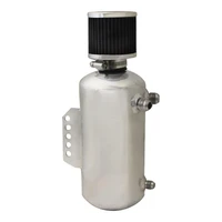Oil Breather Catch Tank 2L w/AN-8 x 2 + 1 -6 Hose Ends & Breather, Polished