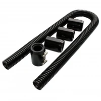 Radiator Hose Flexible Stainless Steel Black Kit .48in Length