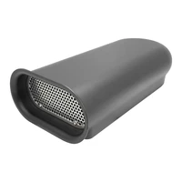 Carburettor Scoop Aluminium Smooth Black Hilborn-Style 20'' x 9.75 wide Single or Dual Carburettor