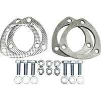Collector Rings 3.00in 3-Bolt Flange Steel Natural Pair