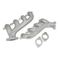 Exhaust Manifolds For Holden/Chev LS Series Engines High-Silicone Ductile Cast Iron Polished & Silver Ceramic Coated Pair