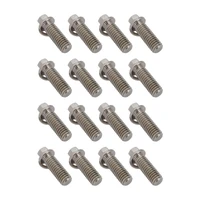 Header Bolts 5/16'' Hex Head Tight Access 3/8''-16 x 1.00'' Stainless SS304 0.527'' OD Washers Set of 16