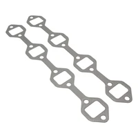 Header Extractor Gasket For Ford V8 289/302/351W OEM Bolt Spacing Stainless with Graphite Overlay 1.539" X 1.164" Port Pair