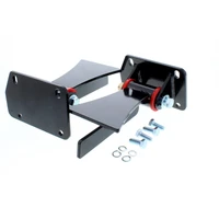 Power Motor GM LS Engine Swap Universal Bolt-In Steel Polyurethane Black/Red Weldin Pair