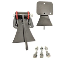 Motor Mounts, Conversion, Bolt-In, Steel Polyurethane Black/Red Weld In BB For Ford 429-460 ,Pair