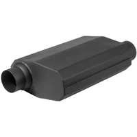 Muffler, Black Flow Chamber 2-1/4in. Side Inlet To 2-1/4in. Side Outlet