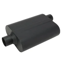 Muffler Black Compact Flow Chamber II Side Inlet 9.75" x 13" x 4" body
