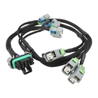 Fuel Injector Wiring Harness Suit GM LSX EV6 Injectors w/Braided PET Sleeve Kit