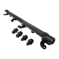 Fuel Rail Kit Ford Falcon FG XR6 Turbo Barra -08AN ORB Billet Aluminium Black Anodised
