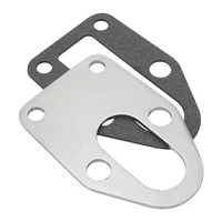 Fuel Pump Backing Plate Suit Small Block Chevrolet w/Gasket Chrome Steel