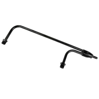 Fuel Line Aluminium -6AN ORB To 3/8 Barb inlet Fitting 1/8 NPT Gauge Port Holley 4160 Anodised