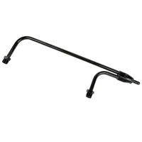 Fuel Line Aluminium Anodised -6AN ORB To 3/8 Barb inlet Fitting 1/8 NPT Gauge Port Holley 4150