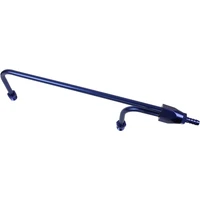 Fuel Line Aluminium Anodised Blue -6AN ORB To 3/8 Barb inlet Fitting 1/8 NPT Gauge Port Holley 4150
