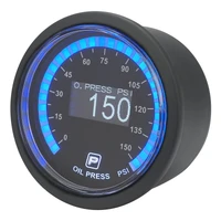 Pro Series Digital Electrical Oil Pressure Gauge 52mm 0-150 PSI w/Sensor LED Backlight