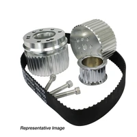 Gilmer Belt Drive Kit BB Chevrolet with Short Water Pump Billet Aluminium Anodised