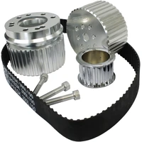 Gilmer Belt Drive Kit For SB Ford 289/302/351 Windsor Billet Aluminium Silver Anodised