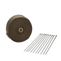 Exhaust Wrap Titanium 980 Degrees Celsius Lava Rock Natural