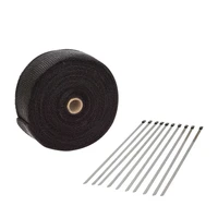 Exhaust Wrap Fiberglass Composite 650 Degrees Celsius Locking Tie Kit